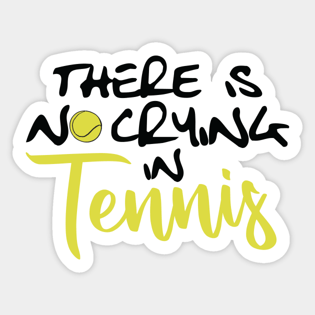 No Crying in Tennis Sticker by Lusy